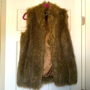 Rachel Zoe faux fur vest